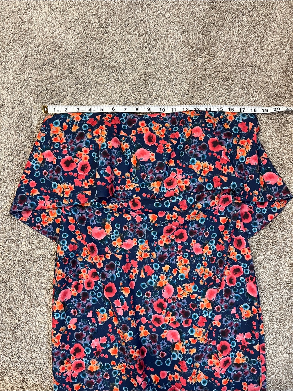 Badgley Mischka Floral Popover Sheath Dress Size 10 - Picture 12 of 14